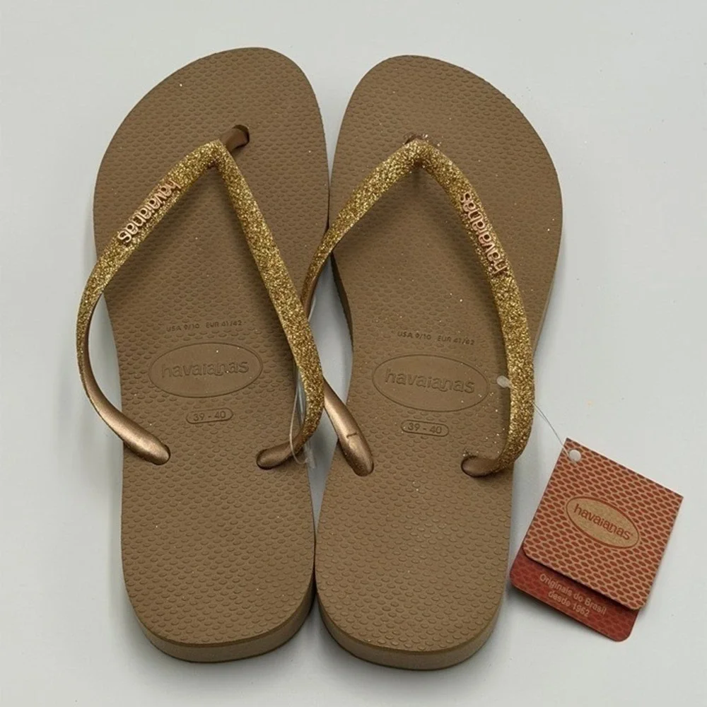 W's 9/10 | Havaianas Slim Glitter Flatform flip flops sandals | SLGL0029